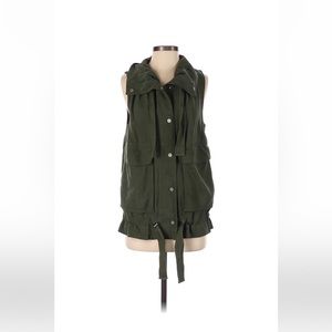 Lou & Grey Lyocell Vest Green Small EUC